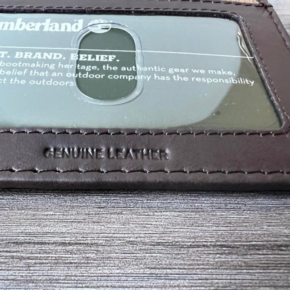 Timberland Khaki Canvas Card Case With Key Fob Ring Wallet NP0439/67 Gift Set - Picture 4 of 8